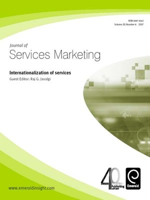 cover image of Journal of Services Marketing, Volume 21, Issue 6